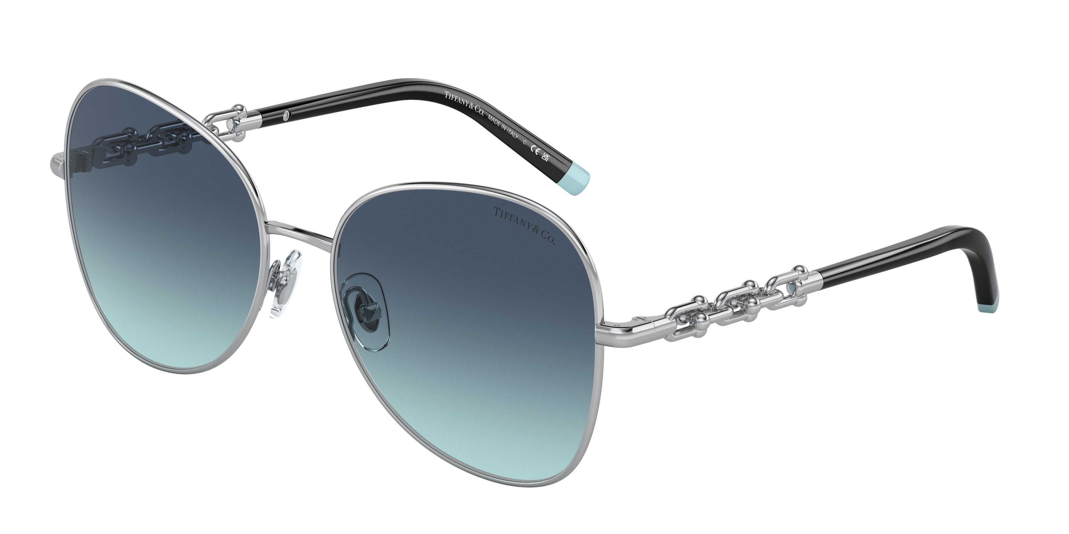 Tiffany TF3086 Pilot Sunglasses  60019S-Silver 57-140-17 - Color Map Silver