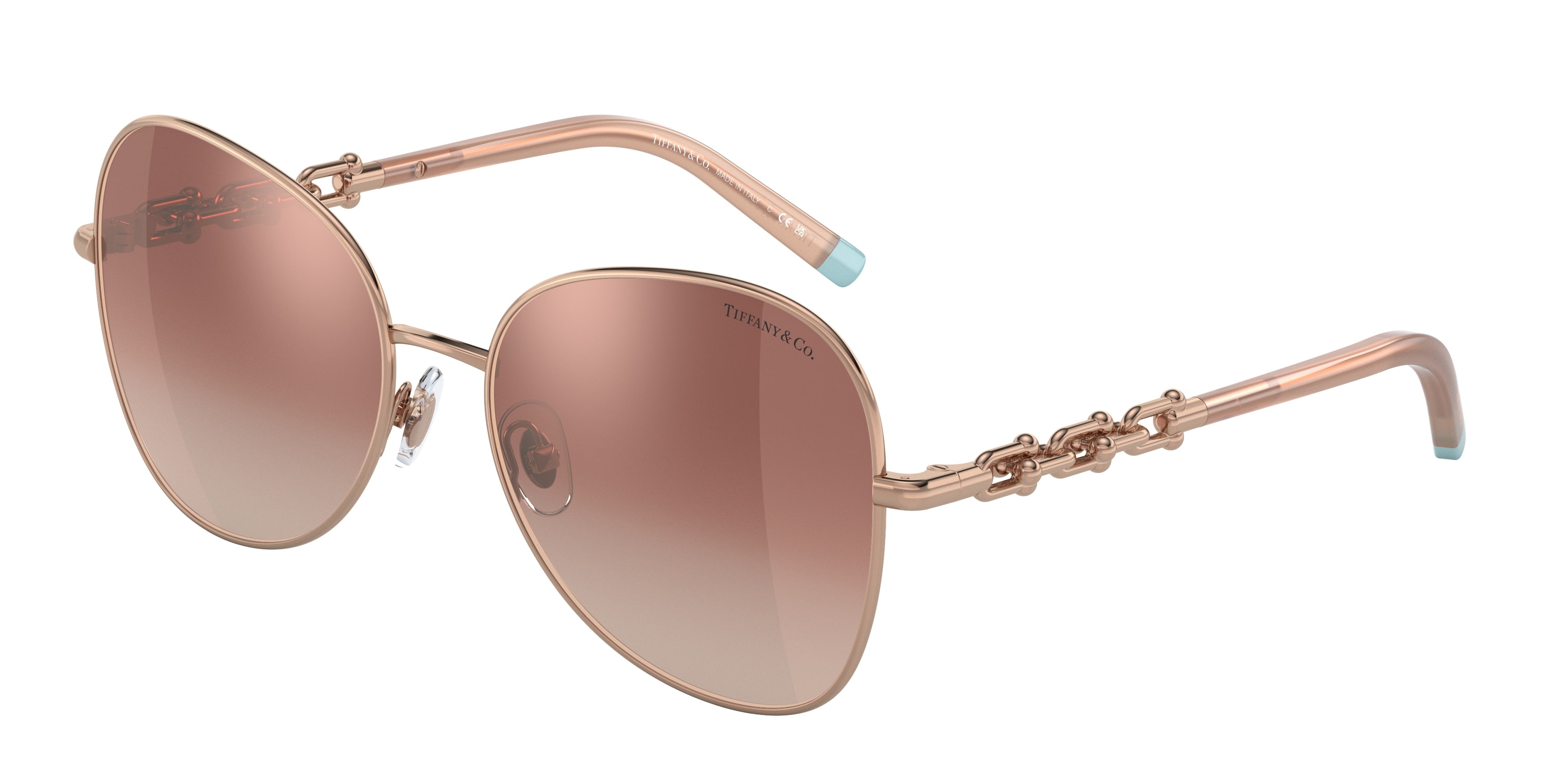 Tiffany TF3086 Pilot Sunglasses  61053N-Rubedo 57-140-17 - Color Map Red