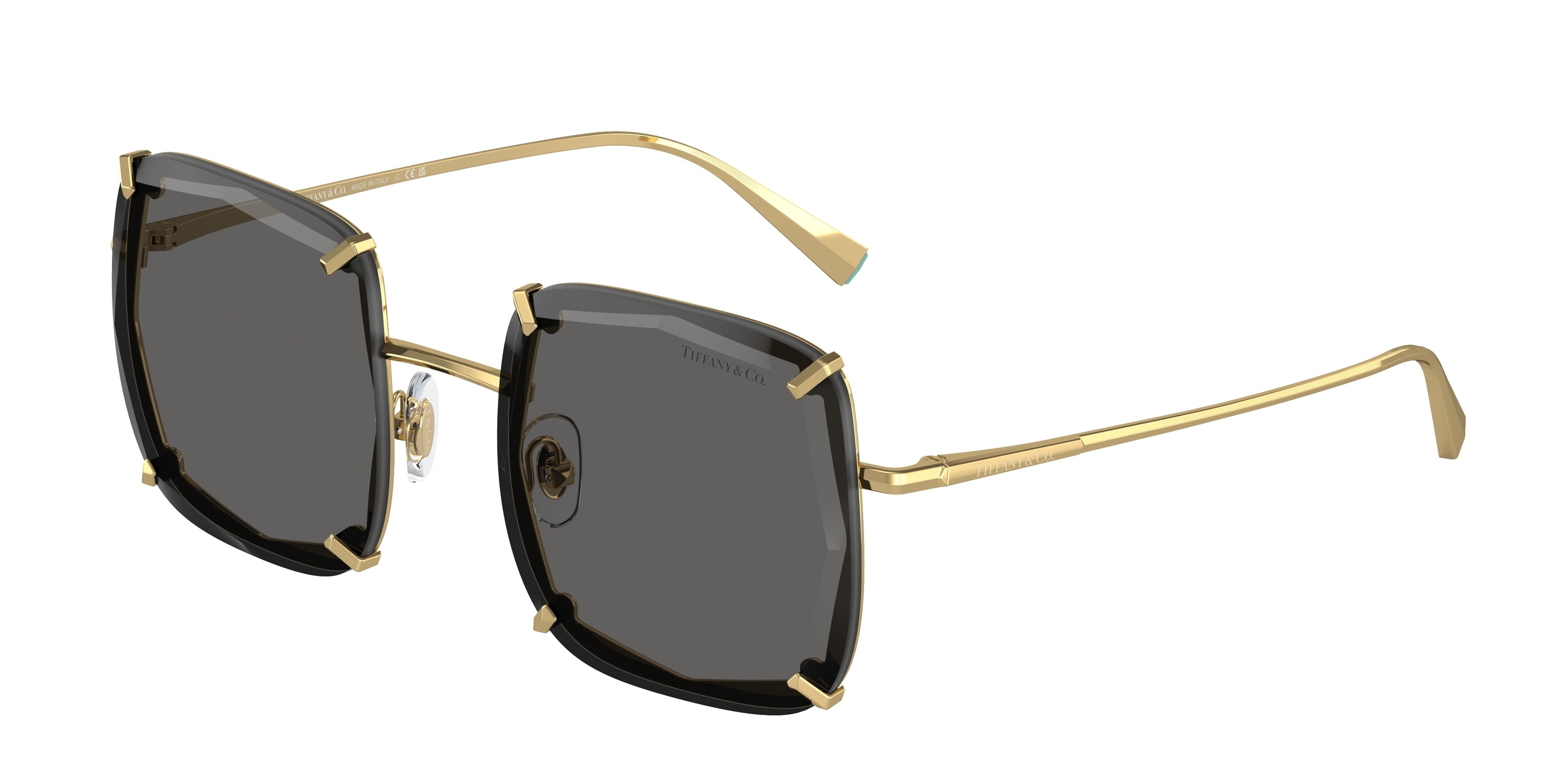 Tiffany TF3089 Square Sunglasses  6002S4-Gold 52-135-20 - Color Map Gold