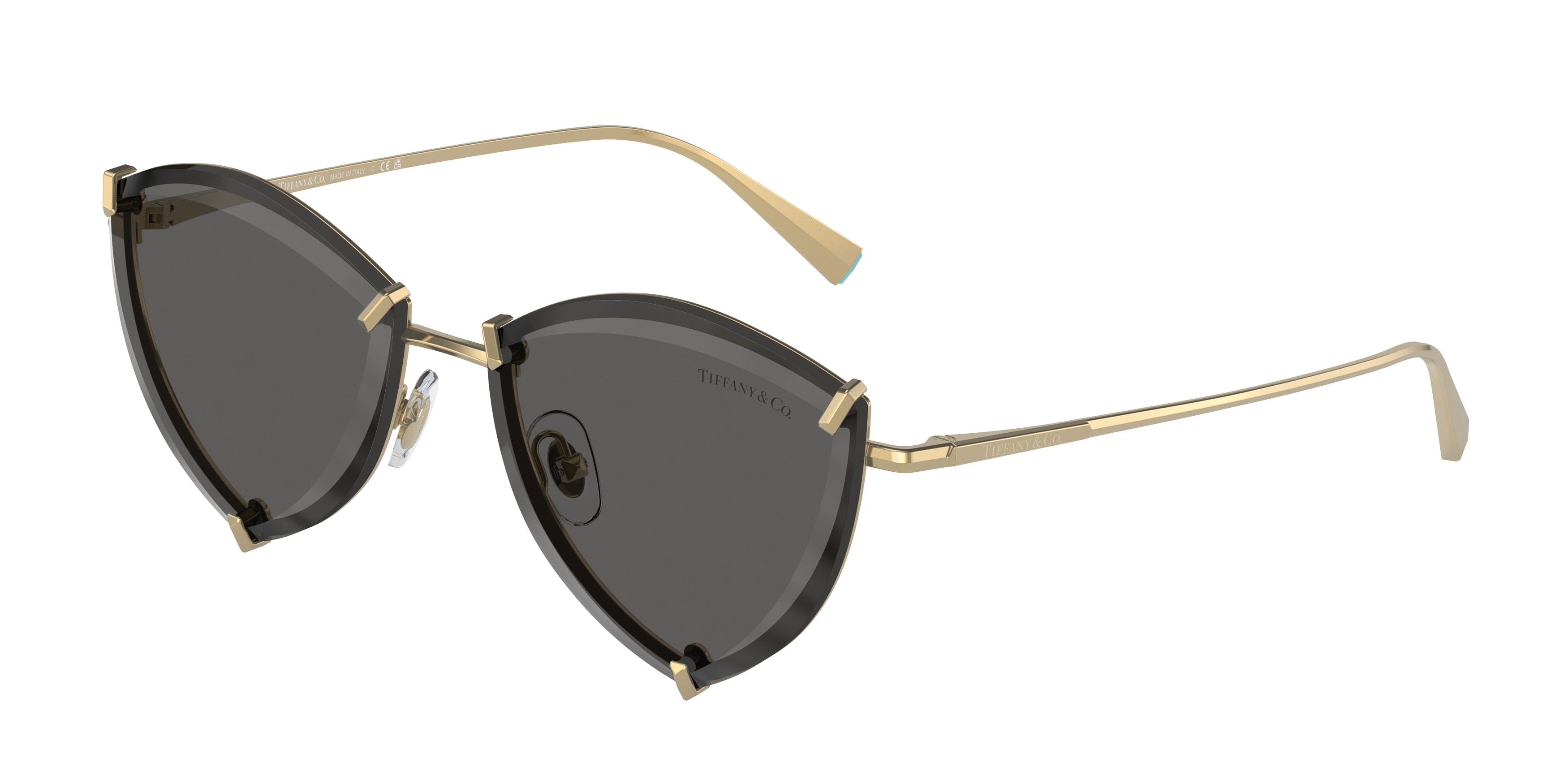 Tiffany TF3090 Irregular Sunglasses  6002S4-Gold 55-135-15 - Color Map Gold