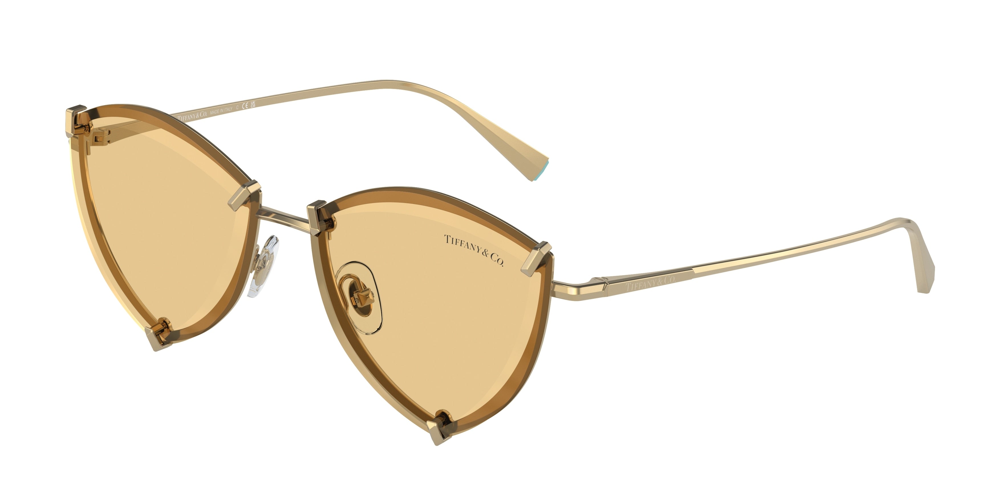 Tiffany TF3090 Irregular Sunglasses  6183/8-Gold 55-135-15 - Color Map Gold