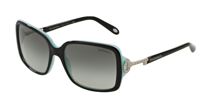 Tiffany TF4043B Square Sunglasses  80553C-TOP BLACK ON AZURE 56-16-135 - Color Map black