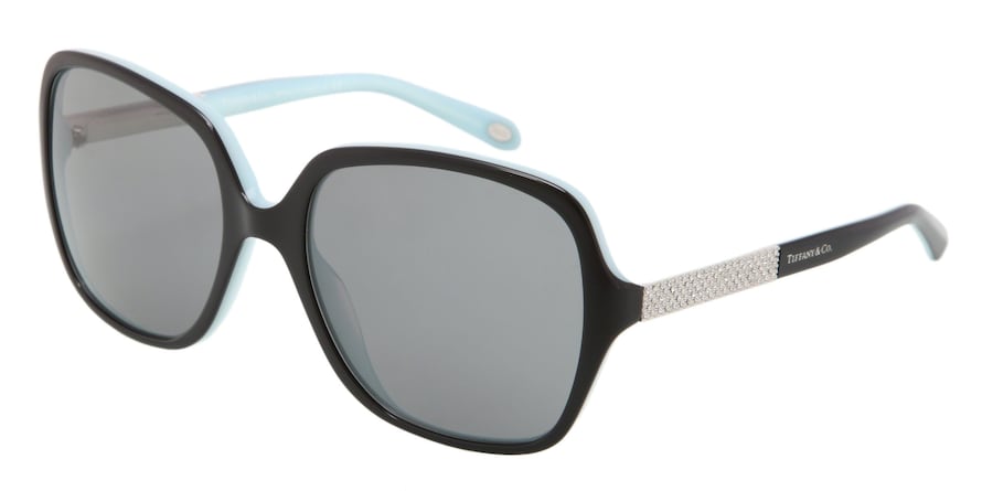 Tiffany TF4072B Square Sunglasses  80553F-BLACK/BLUE 57-18-135 - Color Map black