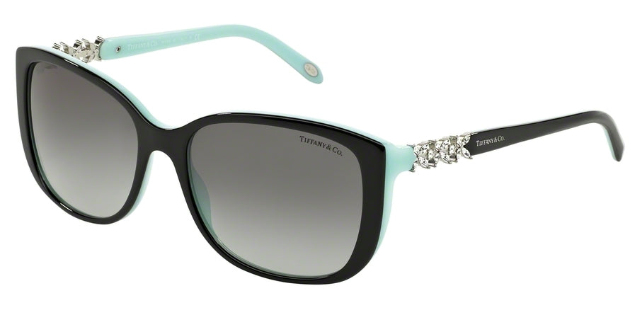 Tiffany TF4090B Square Sunglasses  80553C-BLACK/BLUE 57-17-140 - Color Map black