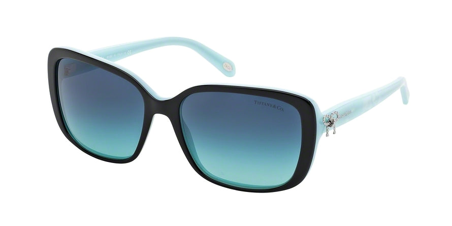Tiffany TF4092 Square Sunglasses  80554S-BLACK/BLUE 56-16-135 - Color Map black