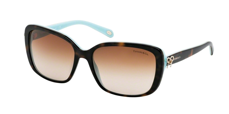 Tiffany TF4092 Square Sunglasses  81343B-HAVANA/BLUE 56-16-135 - Color Map havana