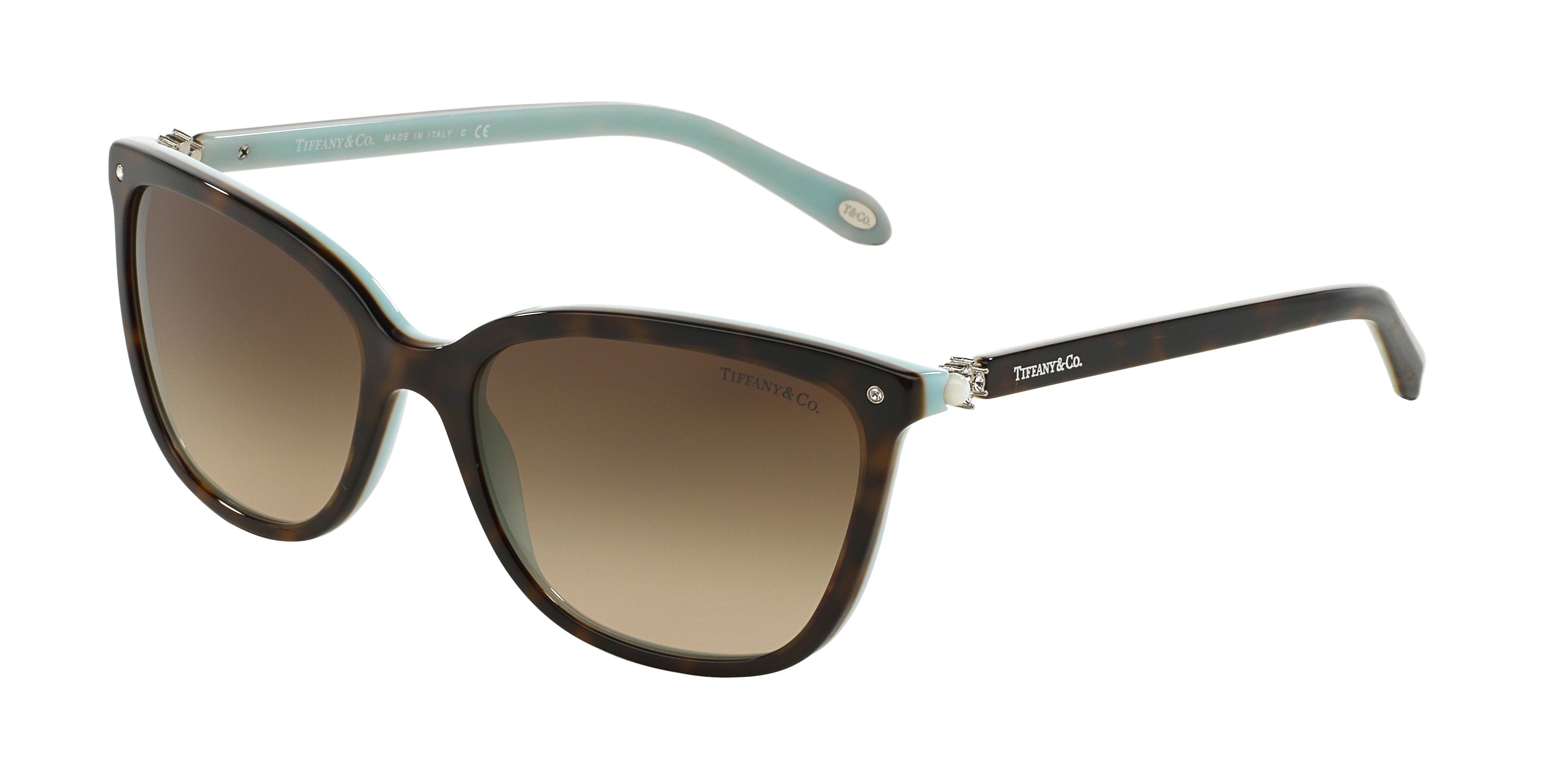 Tiffany TF4105HB Square Sunglasses  81343B-Havana 55-140-17 - Color Map Tortoise