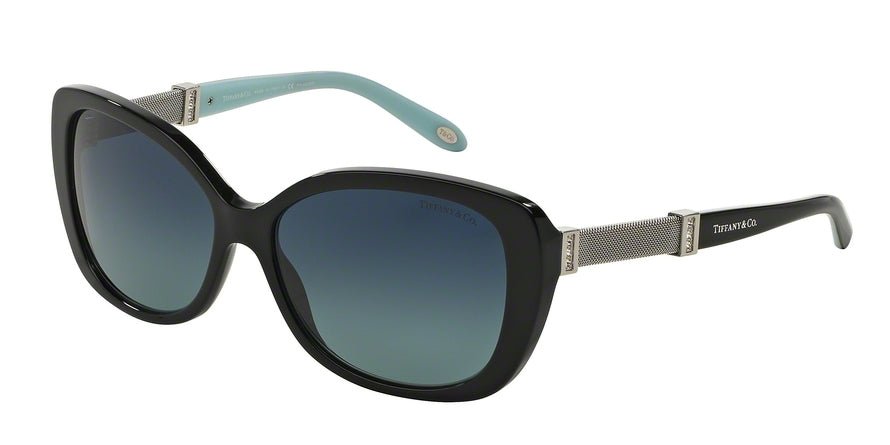 Tiffany TF4106BF Cat Eye Sunglasses  80014U-BLACK 57-15-140 - Color Map black