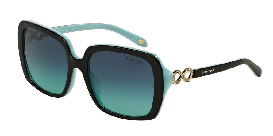 Tiffany TF4110B Square Sunglasses  80559S-BLACK/BLUE 55-17-135 - Color Map black
