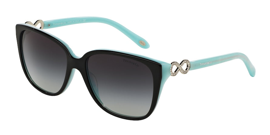 Tiffany TF4111B Square Sunglasses  80553C-BLACK/BLUE 57-16-140 - Color Map black