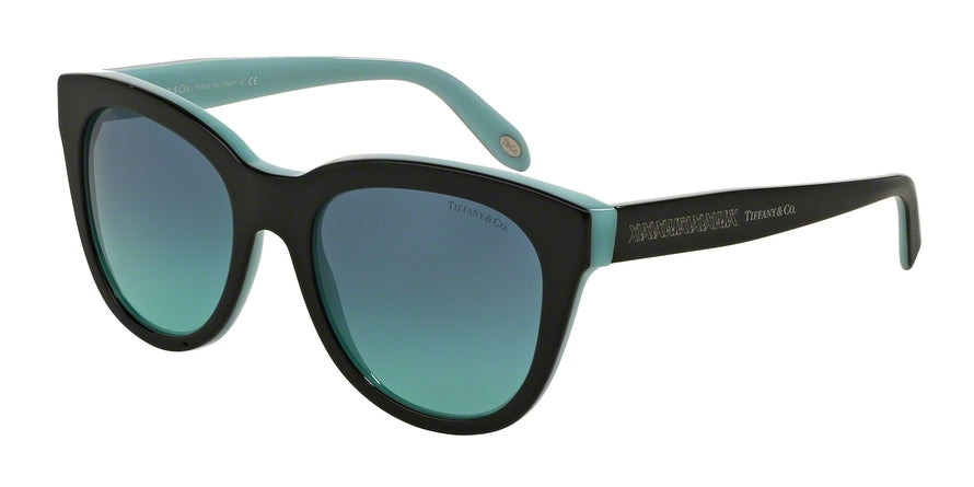 Tiffany TF4112 Square Sunglasses  80559S-BLACK/BLUE 53-19-140 - Color Map black