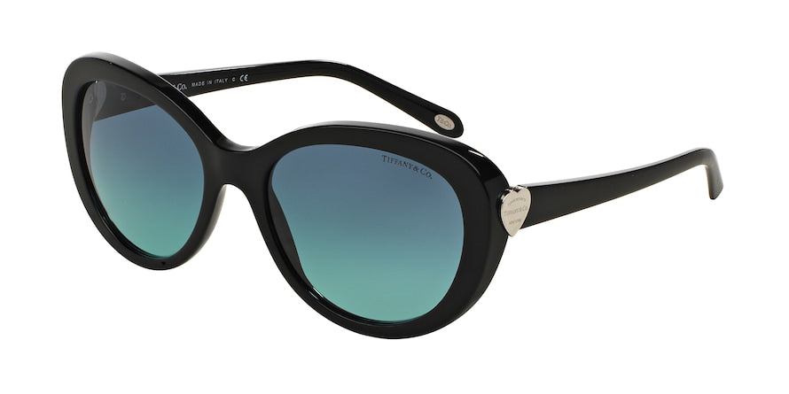 Tiffany TF4113 Oval Sunglasses  80019S-BLACK 55-18-135 - Color Map black