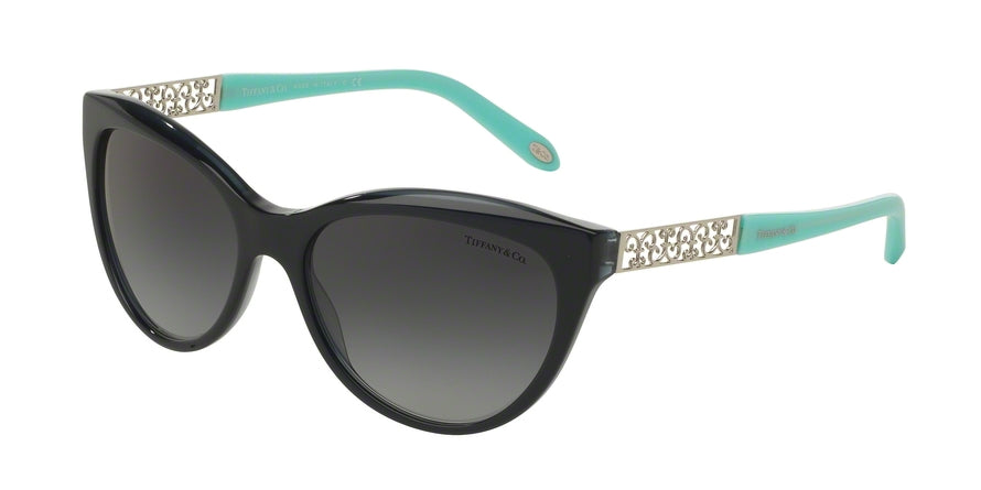 Tiffany TF4119 Cat Eye Sunglasses  81913C-PEARL SAPPHIRE 56-16-140 - Color Map blue