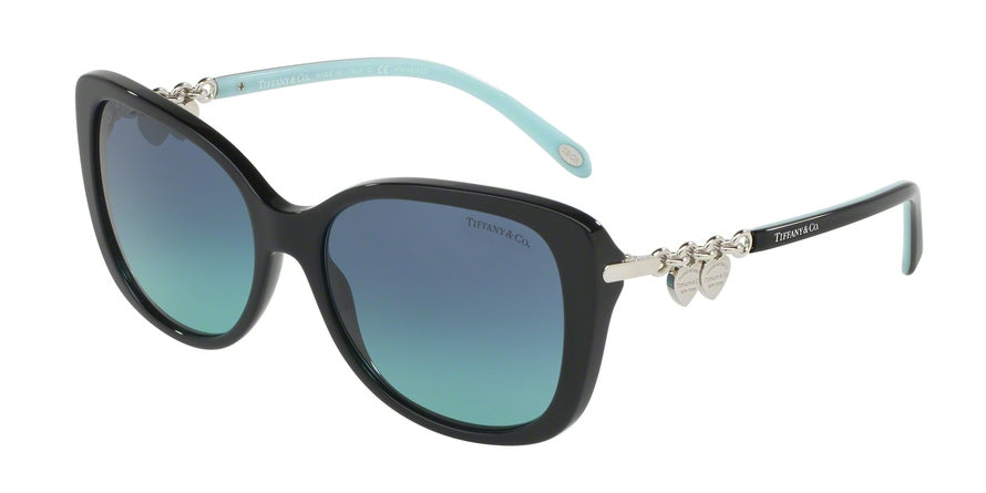 Tiffany TF4129F Rectangle Sunglasses  80014U-BLACK 56-17-140 - Color Map black