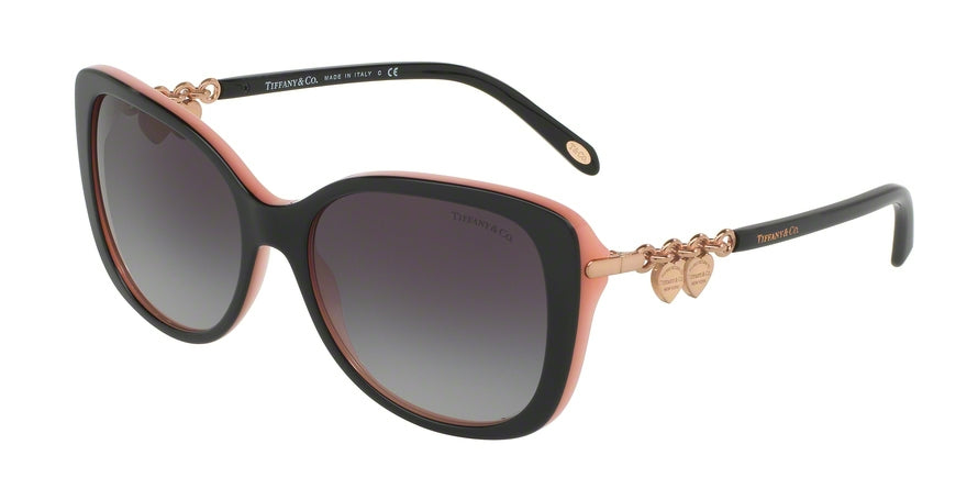 Tiffany TF4129 Rectangle Sunglasses  81573C-BLACK/PINK 56-17-140 - Color Map black
