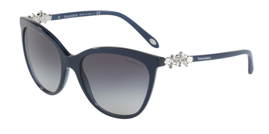 Tiffany TF4131HB Butterfly Sunglasses  81913C-PEARL SAPPHIRE 56-18-140 - Color Map blue