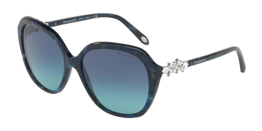 Tiffany TF4132BF Square Sunglasses  82009S-SHELL BLUE 57-16-140 - Color Map blue