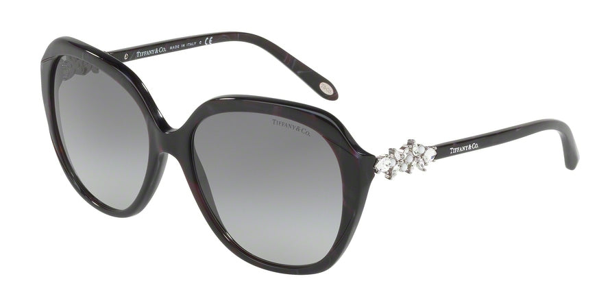Tiffany TF4132BF Square Sunglasses  82013C-SHELL RED 57-16-140 - Color Map purple/reddish