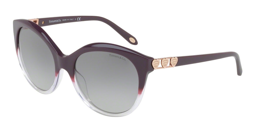 Tiffany TF4133F Round Sunglasses  82273C-PURPLE GRADIENT LILAC 56-18-140 - Color Map multi