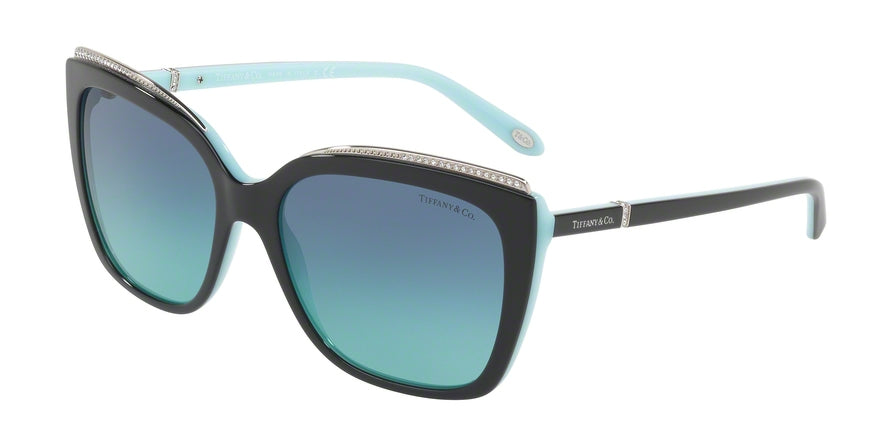 Tiffany TF4135B Square Sunglasses  80559S-BLACK/BLUE 56-17-140 - Color Map black