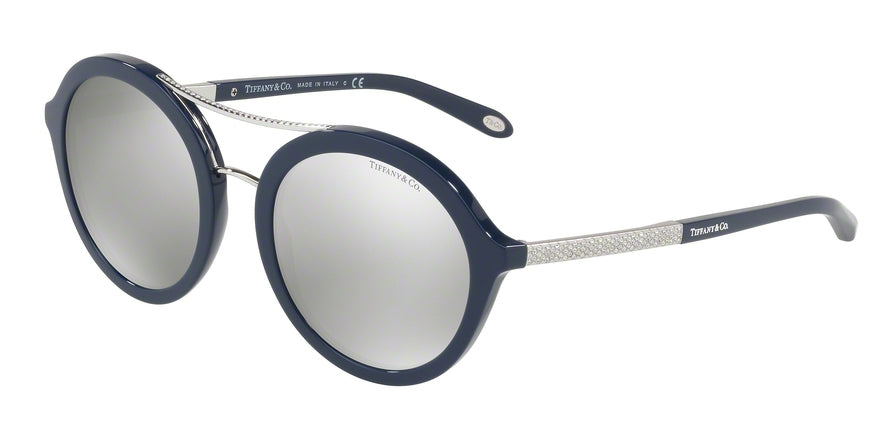 Tiffany TF4136B Round Sunglasses  82306V-BLUE 52-20-140 - Color Map blue