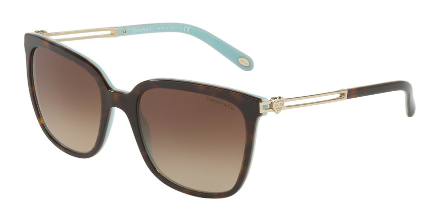 Tiffany TF4138 Phantos Sunglasses  81343B-HAVANA/BLUE 54-19-140 - Color Map havana