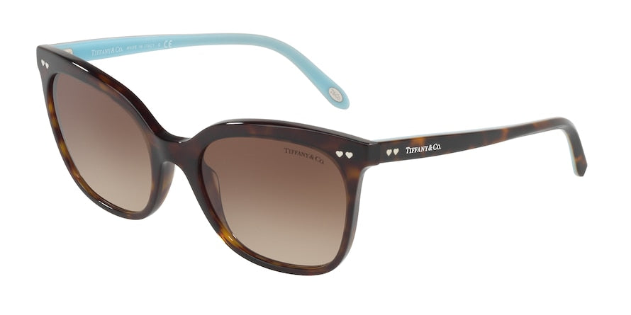 Tiffany TF4140F Square Sunglasses  80153B-DARK HAVANA 54-19-140 - Color Map havana