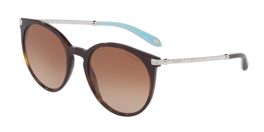 Tiffany TF4142BF Phantos Sunglasses  80153B-DARK HAVANA 54-20-140 - Color Map havana