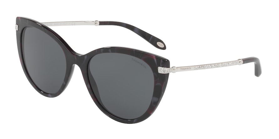 Tiffany TF4143B Cat Eye Sunglasses  82013F-RED SHELL 55-18-140 - Color Map red