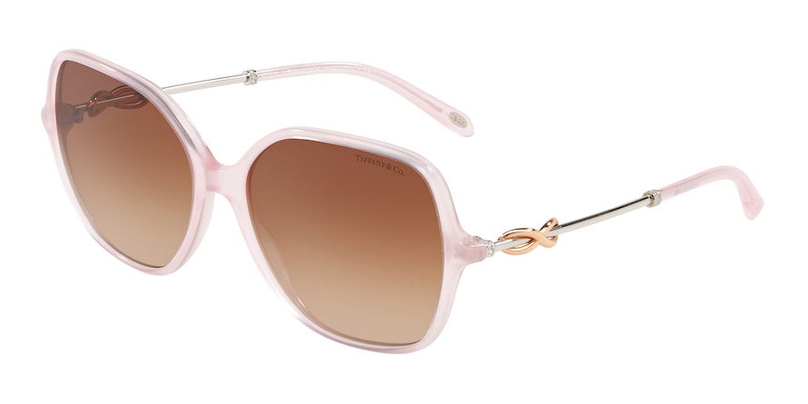Tiffany TF4145B Square Sunglasses  82453B-ROSE 57-16-140 - Color Map pink
