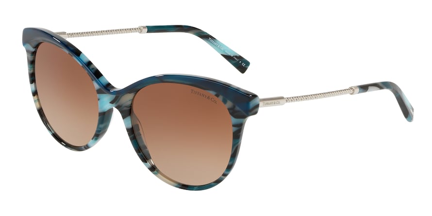 Tiffany TF4149 Butterfly Sunglasses  82083B-BLUE/LAMPS BLUE 55-18-140 - Color Map blue