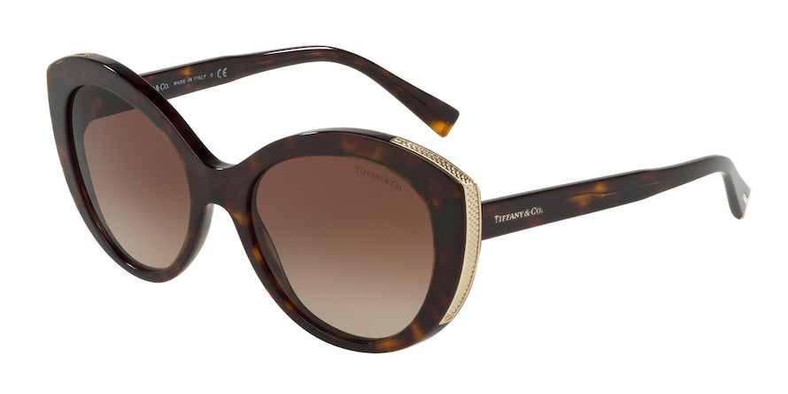 Tiffany TF4151 Cat Eye Sunglasses  80153B-DARK HAVANA 54-18-140 - Color Map havana