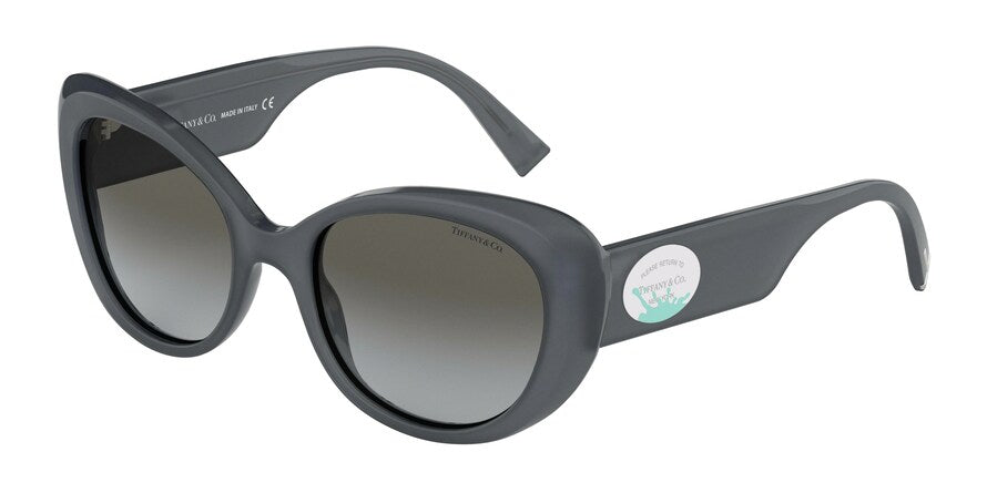 Tiffany TF4153F Oval Sunglasses  82633C-OPAL GREY 54-19-140 - Color Map grey