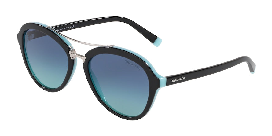 Tiffany TF4157 Pilot Sunglasses  80559S-BLACK/BLUE 55-18-140 - Color Map black