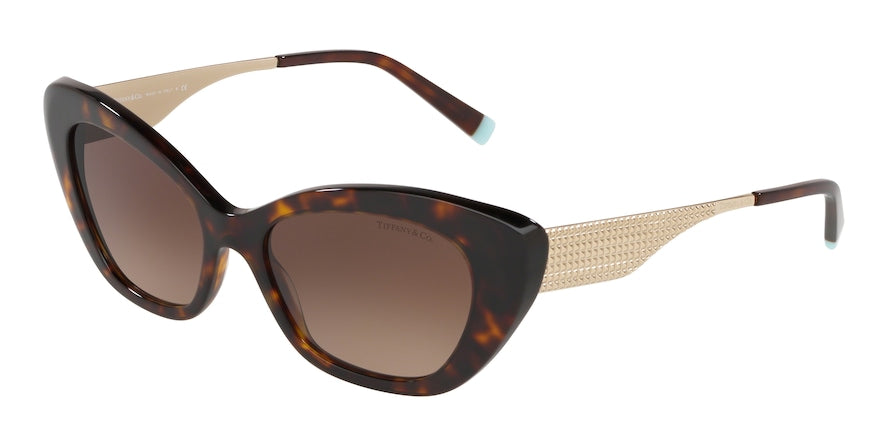 Tiffany TF4158 Cat Eye Sunglasses  80153B-DARK HAVANA 54-17-140 - Color Map havana