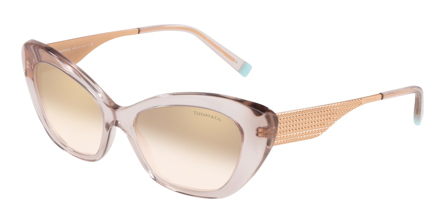 Tiffany TF4158 Cat Eye Sunglasses  82734E-CRYSTAL LIGHT ROSE 54-17-140 - Color Map pink