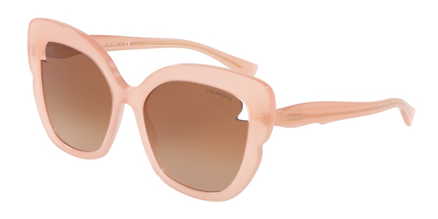 Tiffany TF4161 Square Sunglasses  82543B-OPAL PINK 56-17-140 - Color Map pink
