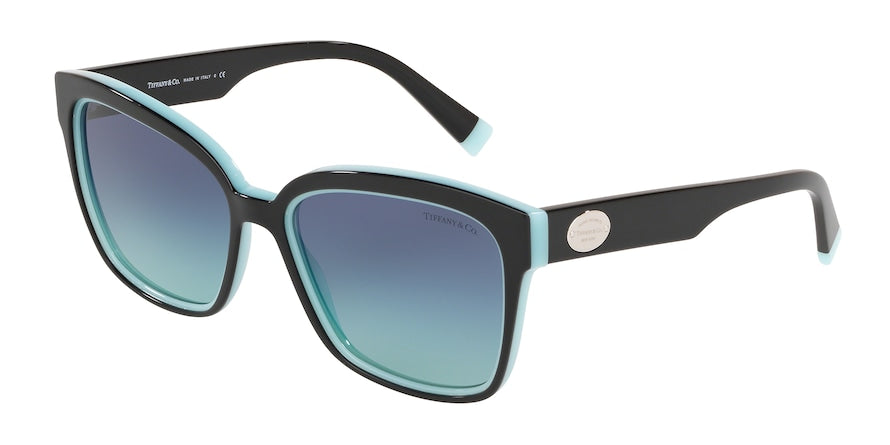 Tiffany TF4162 Square Sunglasses  80559S-BLACK/BLUE 56-17-140 - Color Map black