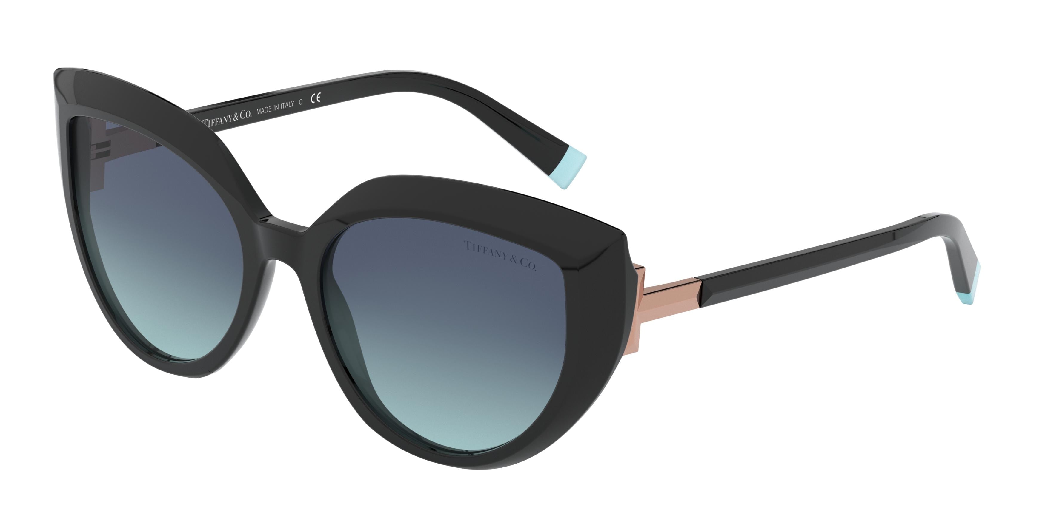 Tiffany TF4170 Cat Eye Sunglasses  80019S-Black 54-140-18 - Color Map Black