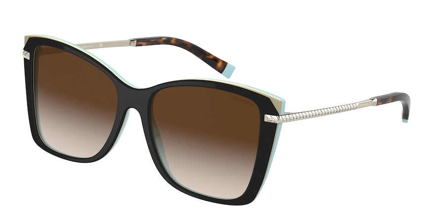 Tiffany TF4180F Square Sunglasses  81343B-HAVANA ON TIFFANY BLUE 56-16-140 - Color Map havana