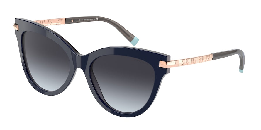 Tiffany TF4182F Cat Eye Sunglasses  82833C-OPAL BLUE GREY 55-17-140 - Color Map blue
