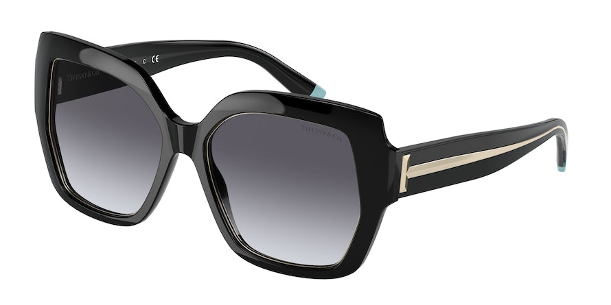 Tiffany TF4183 Square Sunglasses  80013C-BLACK 55-17-140 - Color Map black