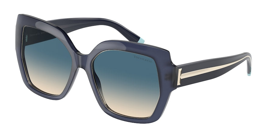 Tiffany TF4183 Square Sunglasses  83154M-OPAL BLUE 55-17-140 - Color Map blue