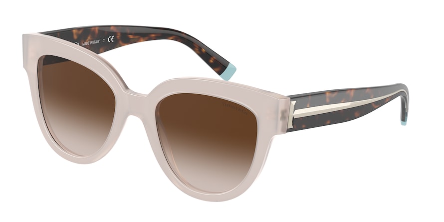 Tiffany TF4186 Cat Eye Sunglasses  83033B-OPAL ICE ON TRANSPARENT ICE 52-20-140 - Color Map grey