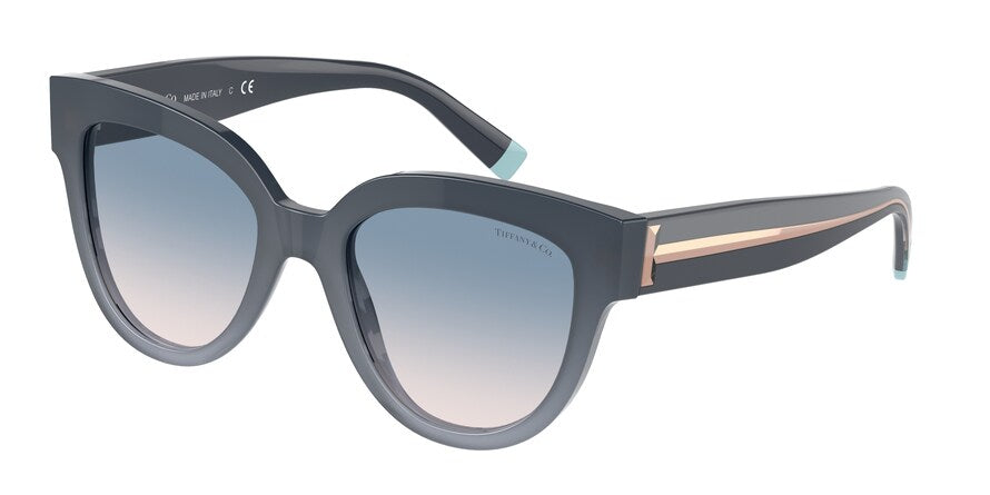 Tiffany TF4186 Cat Eye Sunglasses  830716-OPAL BLUE 52-20-140 - Color Map blue