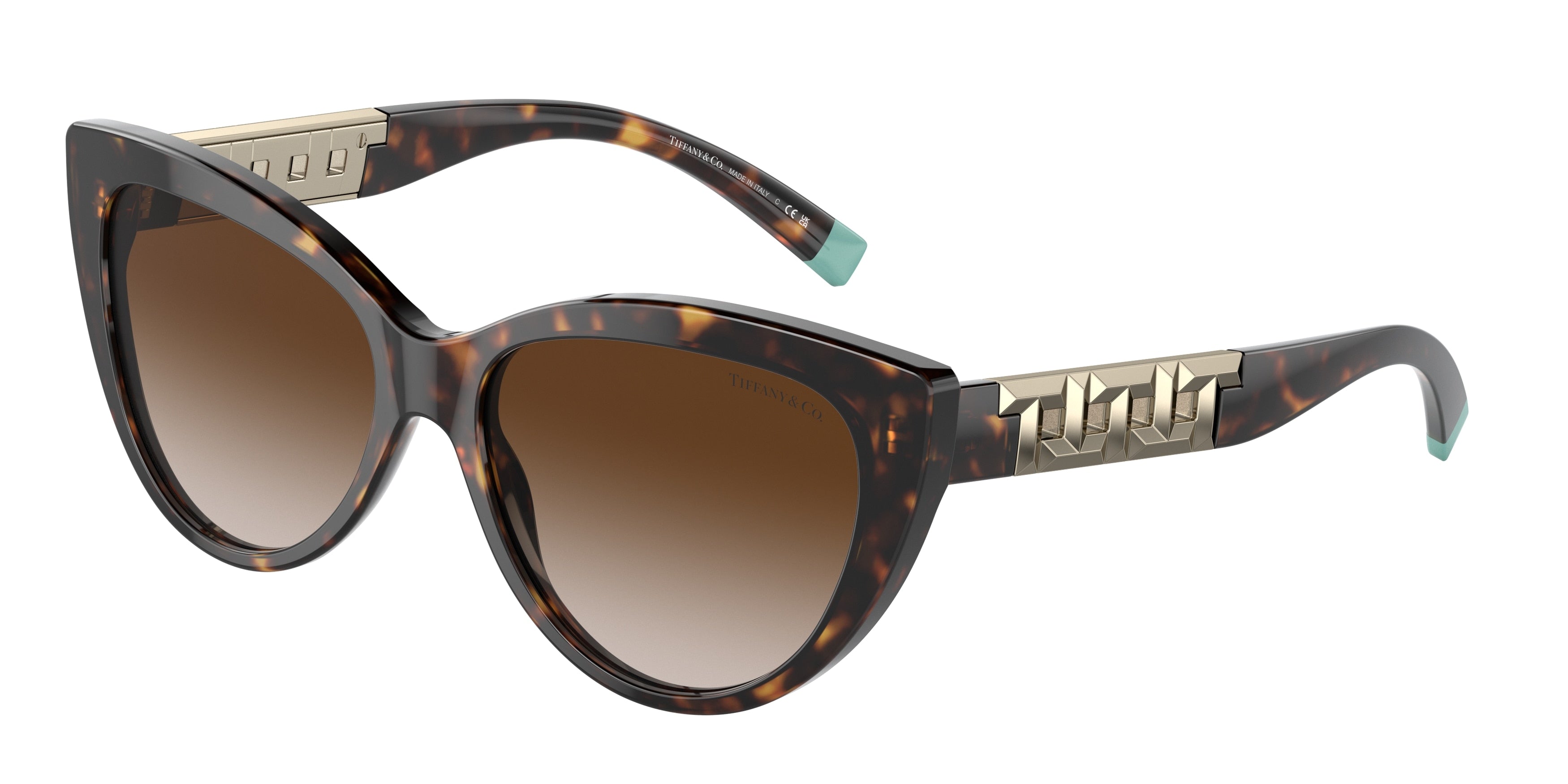 Tiffany TF4196 Cat Eye Sunglasses  80153B-Havana 56-140-16 - Color Map Tortoise