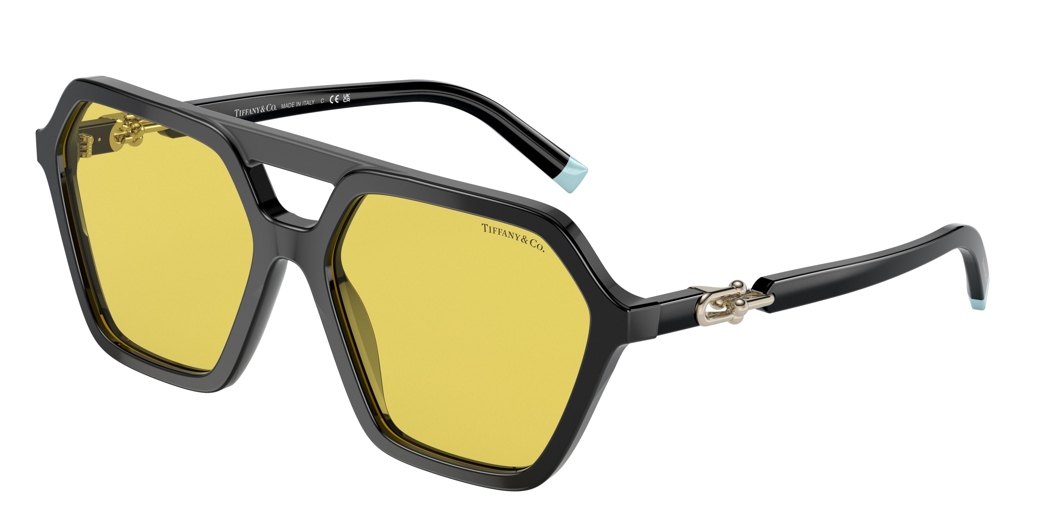 Tiffany TF4198 Irregular Sunglasses  800185-Black 58-140-17 - Color Map Black
