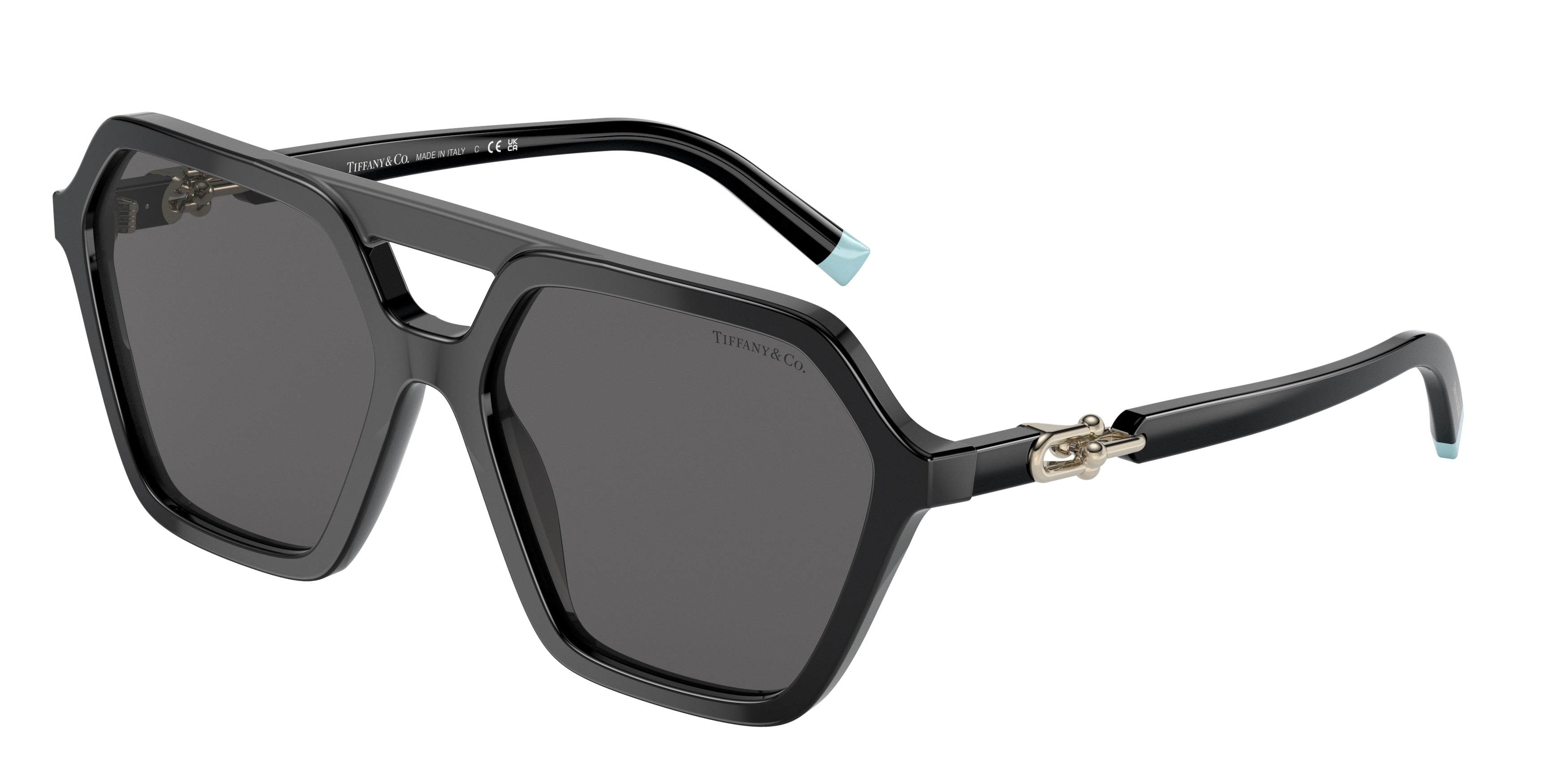 Tiffany TF4198 Irregular Sunglasses  8001S4-Black 58-140-17 - Color Map Black