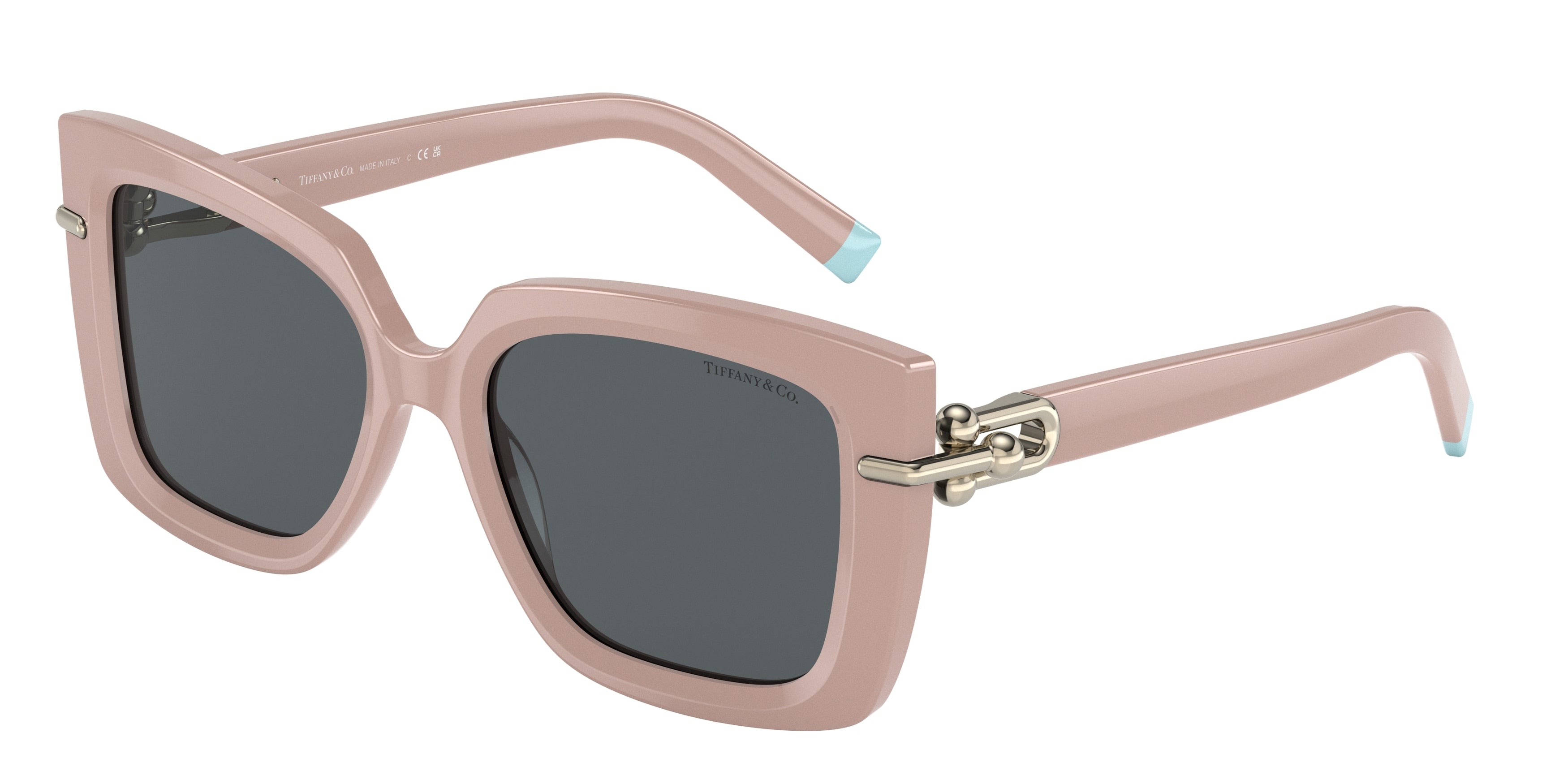Tiffany TF4199F Butterfly Sunglasses  82313F-Antique Pink 53-140-18 - Color Map Pink