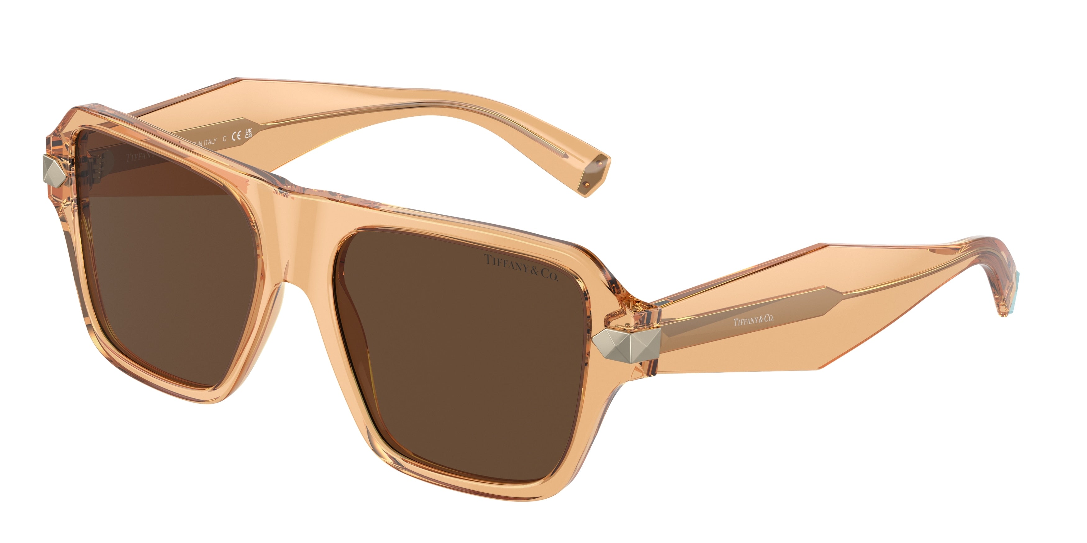 Tiffany TF4204 Square Sunglasses  83773G-Crystal Champagne 54-140-17 - Color Map Brown